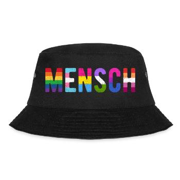 Human LGBT LGBTQ Flag Rainbow Gay Pride - Bucket Hat - black - Front - Lela (165cm)