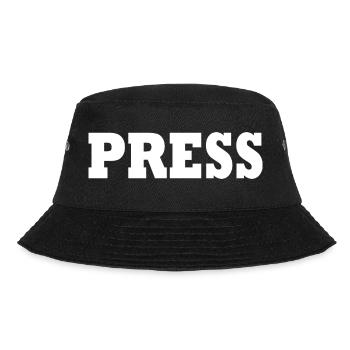 Press - Bucket Hat - Schwarz - Vorne - Lela (165cm)