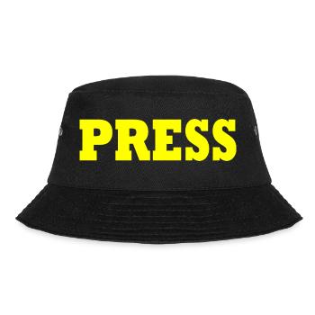 Presse - Bucket Hat - Schwarz - Vorne - Lela (165cm)