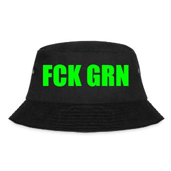 Fck grn - Bucket Hat - Schwarz - Vorne - Lela (165cm)