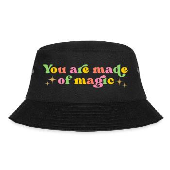 Du bist aus Magie gemacht - Bucket Hat - Schwarz - Vorne - Lela (165cm)