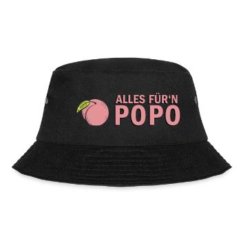 Alles Für'n Popo - Bucket Hat - Schwarz - Vorne - Lela (165cm)