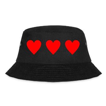 3 Hearts - Bucket Hat - black - Front - Lela (165cm)