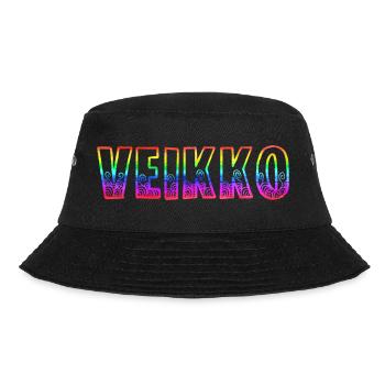 veikko rs regenbogen - Bucket Hat - Schwarz - Vorne - Lela (165cm)