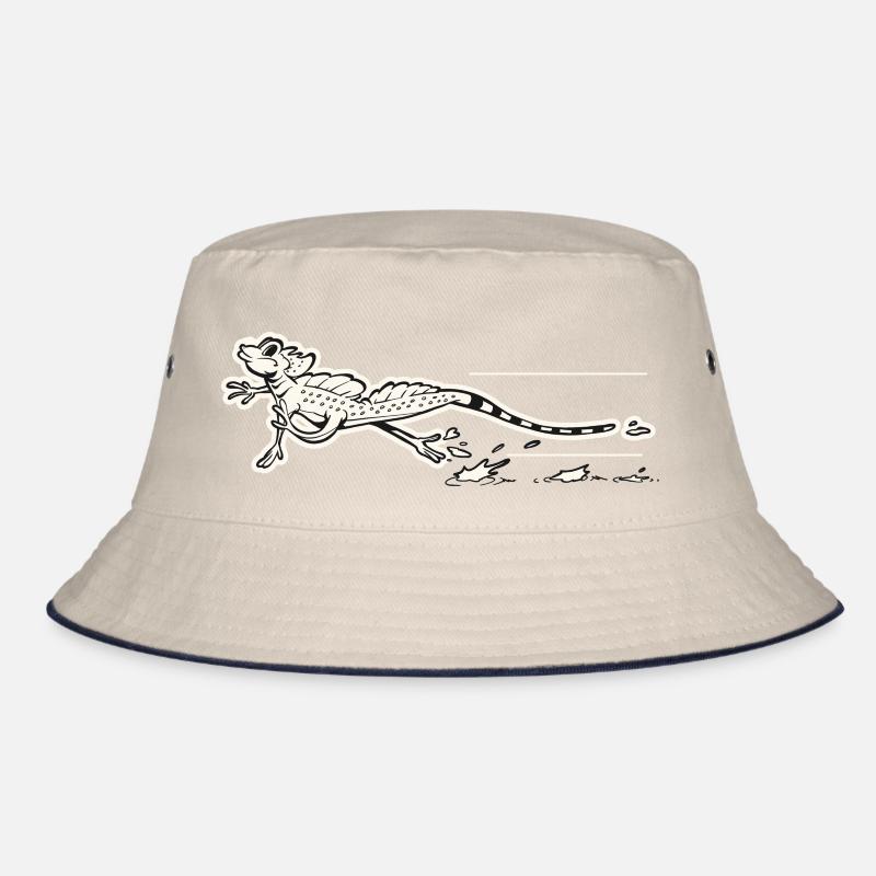 Retro Jesus Christus Eidechse Bucket Hat