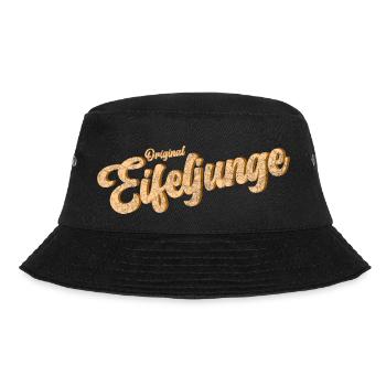 Eifelkind Eifel ist Heimat Spruch für Eifeljunge - Bucket Hat - Schwarz - Vorne - Lela (165cm)