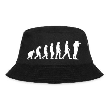Photographers Evolution Camera Photography funny - Bucket Hat - black - Front - Lela (165cm)