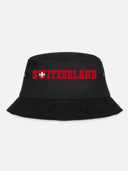 Schweiz - Bucket Hat - Schwarz