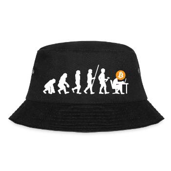 Bitcoin BTC Revolution - Crypto Gift Idea - Bucket Hat - Schwarz - Vorne - Lela (165cm)