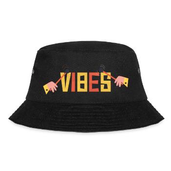 Vibes - Vibraphone Musician Vintage Jazz - Bucket Hat - black - Front - Lela (165cm)