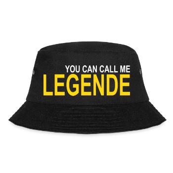 Call me Legende - Bucket Hat - Schwarz - Vorne - Lela (165cm)