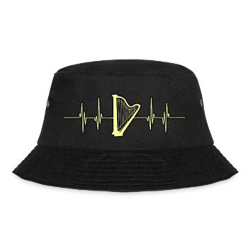 Harfe - Bucket Hat - Schwarz - Vorne - Lela (165cm)