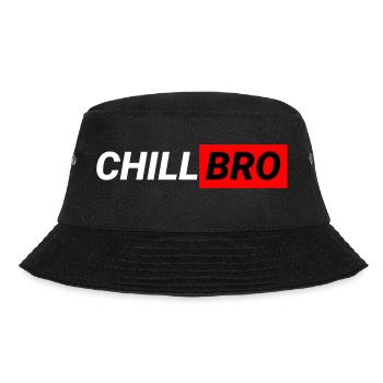 Chill Bro - Bucket Hat - Schwarz - Vorne - Lela (165cm)