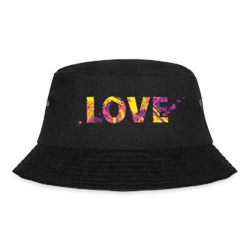 love - Bucket Hat - Schwarz - Vorne - Lela (165cm)