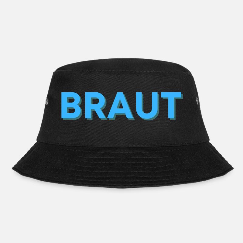 Braut - Bucket Hat - Schwarz