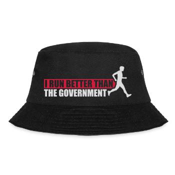 run better than government - Bucket Hat - black - Front - Lela (165cm)