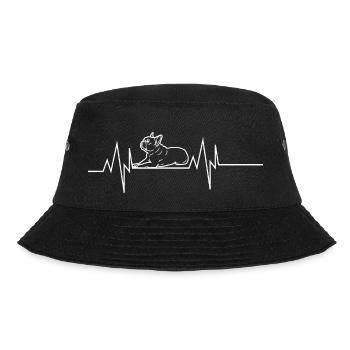 Bulldog Heartbeat - Bucket Hat - black - Front - Lela (165cm)