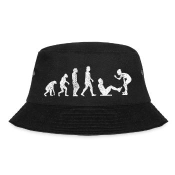 Fitness Athlete Strength Training Muscle Bodybuilder - Bucket Hat - black - Front - Lela (165cm)