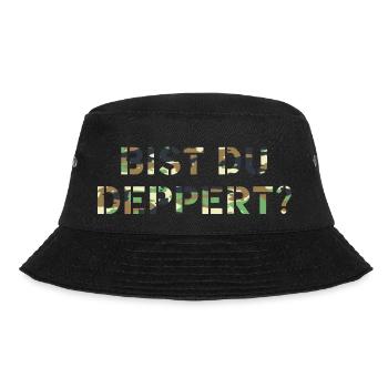 Bist du deppert? Österreich Österreichische - Bucket Hat - Schwarz - Vorne - Lela (165cm)