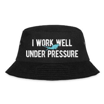 Apnoetaucher Freitaucher Taucher - Bucket Hat - Schwarz - Vorne - Lela (165cm)