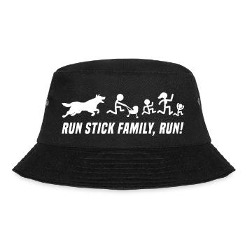 Malinois Belgischer Schäferhund Mechelaar Hund - Bucket Hat - Schwarz - Vorne - Lela (165cm)