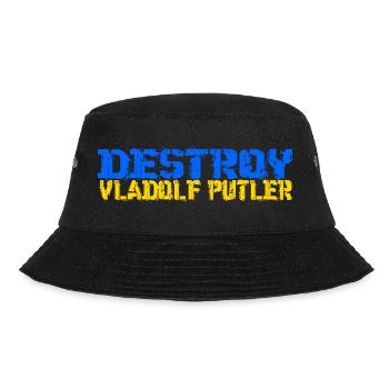 destroy putler Ukraine Putin Slava Ukraini - Bucket Hat - black - Front - Lela (165cm)
