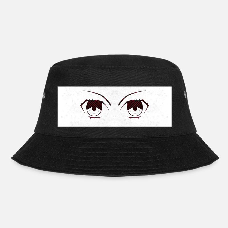 Anime Augen - Bucket Hat - Schwarz