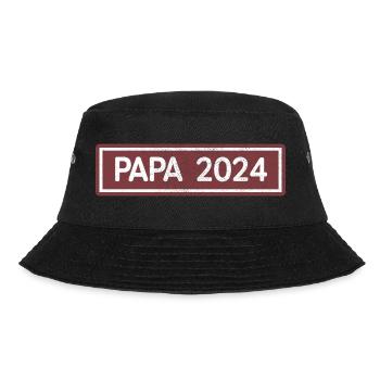 Papa 2023 Geschenk - Bucket Hat - Schwarz - Vorne - Lela (165cm)