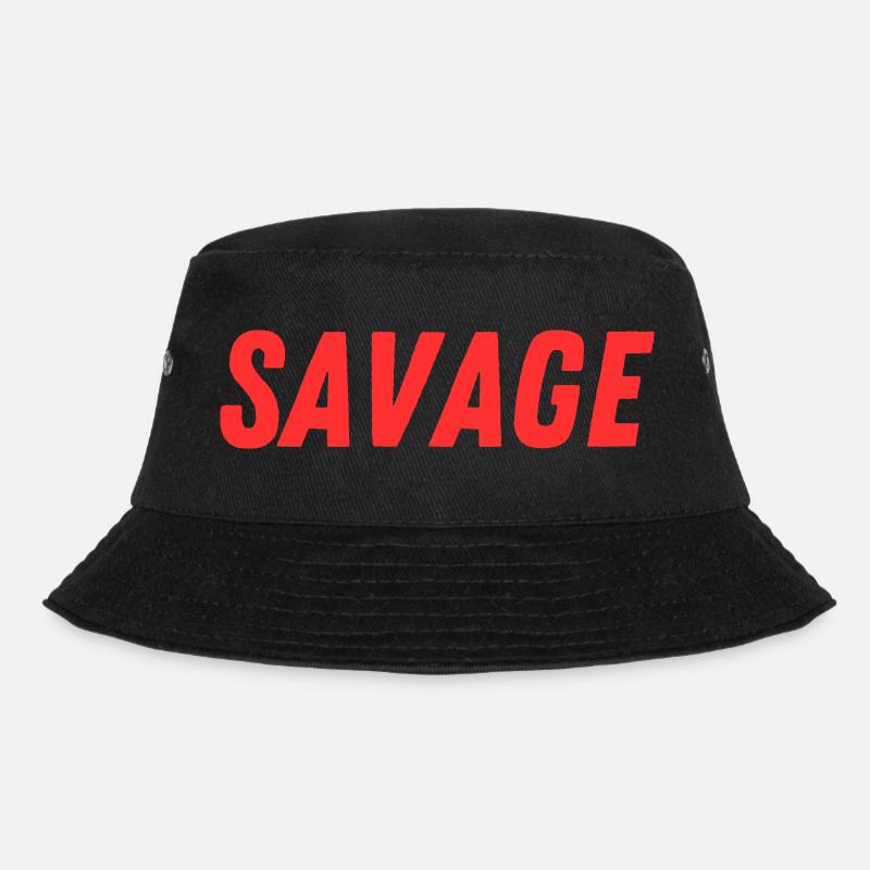 savage - Bucket Hat - Schwarz