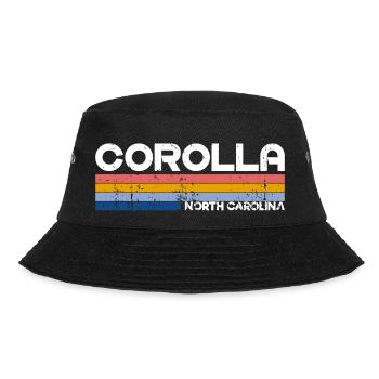 Vintage 70s 80s Style Corolla NC - Bob - noir - Devant - Lela (165cm)