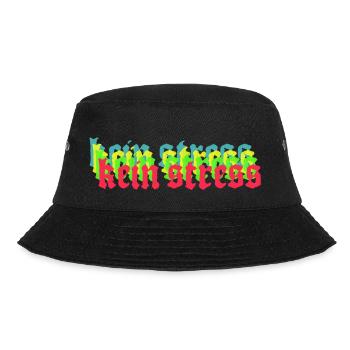 Kein Stress - Bucket Hat - Schwarz - Vorne - Lela (165cm)
