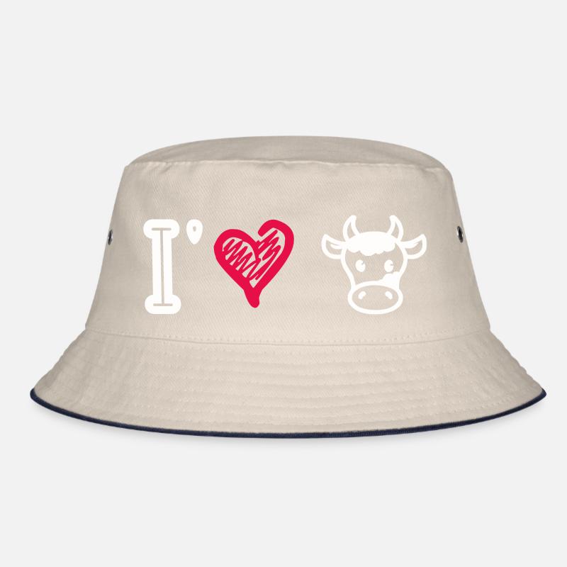 I love cows Bucket Hat
