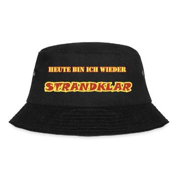 STRANDKLAR - Bucket Hat - Schwarz - Vorne - Lela (165cm)
