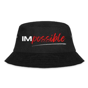 'IM possible' gift, sports motivation - Bucket Hat - black - Front - Lela (165cm)