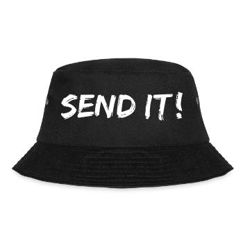 send it - Bucket Hat - Schwarz - Vorne - Lela (165cm)