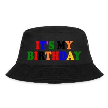 It's my birthday - Bucket Hat - black - Front - Lela (165cm)