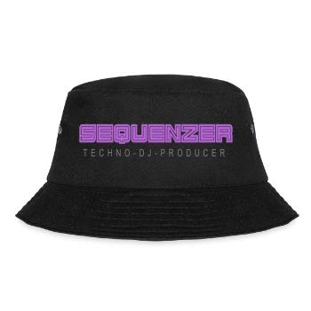 Sequenzer Logo Brand bigger - Bucket Hat - Schwarz - Vorne - Lela (165cm)