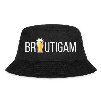 Bräutigam (Bier / Junggesellenabschied / NEG) - Bucket Hat - Schwarz - Vorne - Lela (165cm)