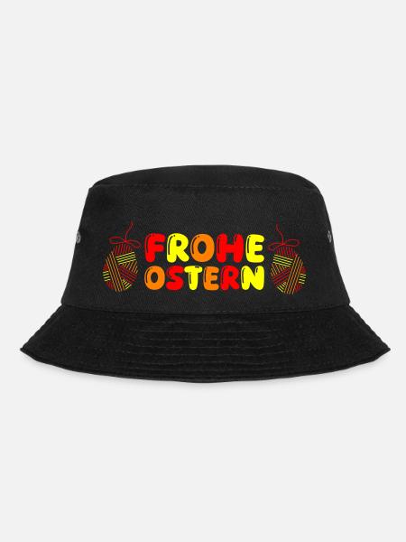 frohe ostern - Bucket Hat - Schwarz