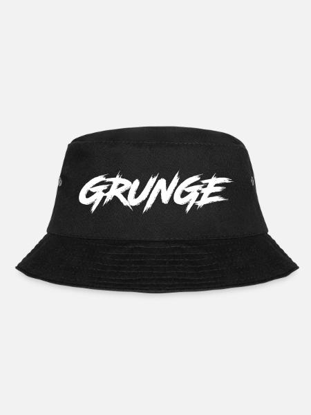 GRUNGE - Bucket Hat - black