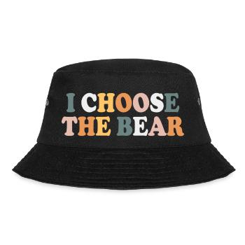 Ich wähle den Bären - Bucket Hat - Schwarz - Vorne - Lela (165cm)