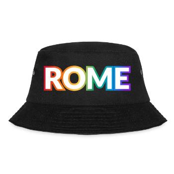 Texte arc-en-ciel ROME PRIDE - Bob - noir - Devant - Lela (165cm)