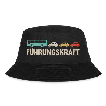 Busfahrer Linienbus Führungskraft Bus - Bucket Hat - Schwarz - Vorne - Lela (165cm)