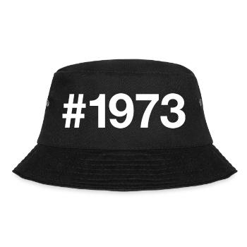 1973 Hashtag 53 years 53rd birthday - Bucket Hat - black - Front - Lela (165cm)