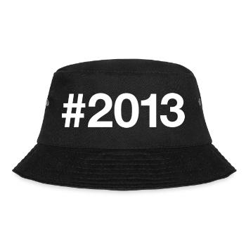 2013 Hashtag 13 Jahre 13. Geburtstag - Bucket Hat - Schwarz - Vorne - Lela (165cm)