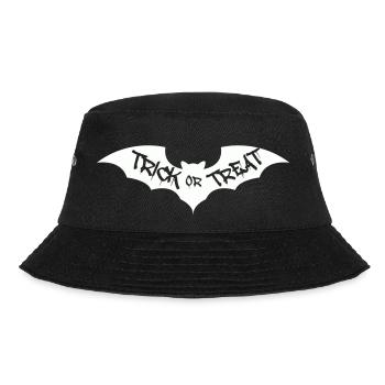 Bat Trick or Treat - Bucket Hat - black - Front - Lela (165cm)
