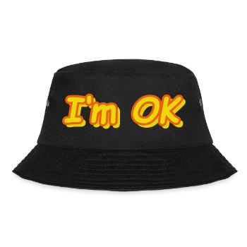 I'm OK - Bucket Hat - black - Front - Lela (165cm)