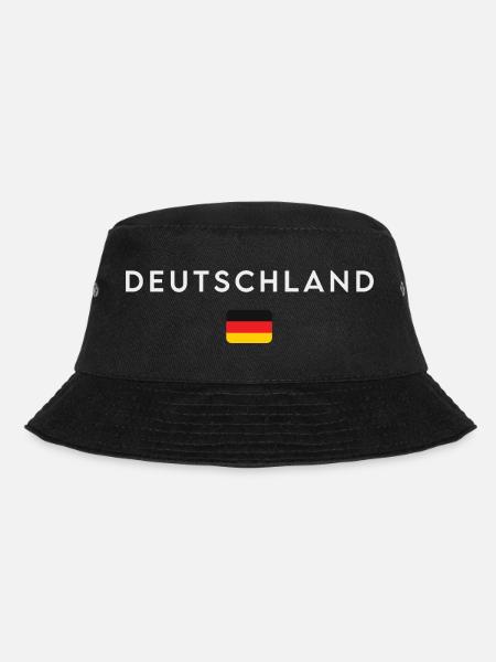 Flagge Deutschlands, deutscher Stolz - Bucket Hat - Schwarz