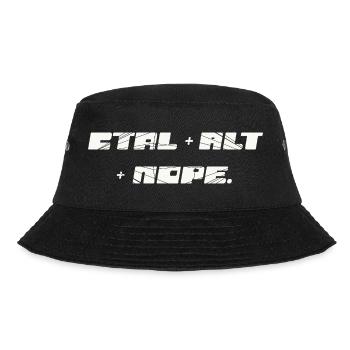 CTRL ALT NOPE - Bucket Hat - Schwarz - Vorne - Lela (165cm)