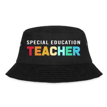 Special Needs School Teacher Special Education Pedagogue - Bucket Hat - black - Front - Lela (165cm)
